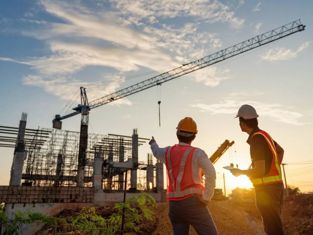 Engineers at a Construction Site
